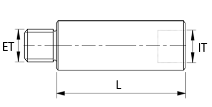 Technische tekening - Verlengstuk