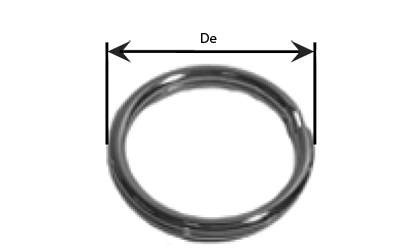 Technische tekening - Splitringen  - Gegalvaniseerd