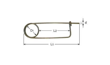 Technische tekening - Borgpennen - Gegalvaniseerd