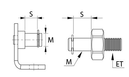 Technische tekening - Beugel met schacht